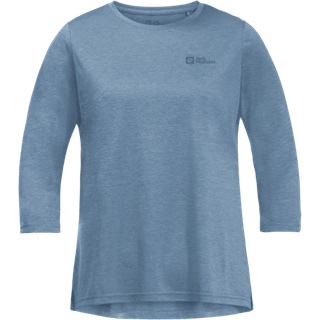 Jack Wolfskin Women's Crosstrail 3/4 Tee Elemental Blue, S