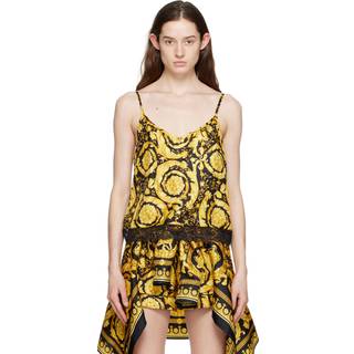 Versace Barocco silk camisole - yellow - XL