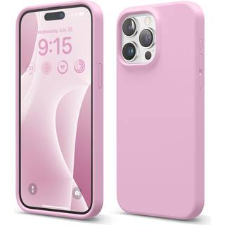Elago Liquid Silicone Case kompatibel med iPhone 15 Pro Max Premium Silicone Full Body Protection Case [4-lags Anti-Shock Structure] Soft Microfi