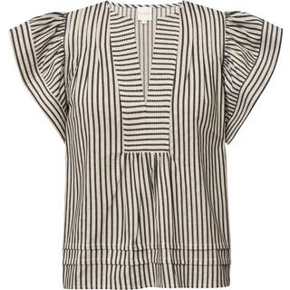 GOSSIA MinkaGO Jo Blouse, Creme Black Stripes