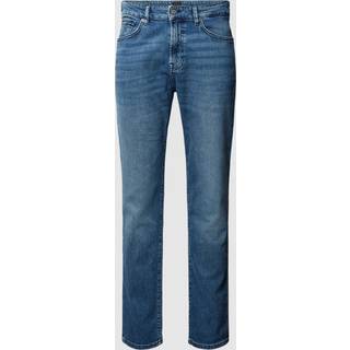 BOSS Maine Regular Fit Mid Wash Jeans Blue