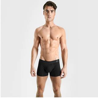 Rounderbum Stealth Padded Cotton Boxer Briefs - Black