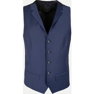 ROY ROBSON Herren Weste blau Slim Fit