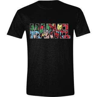 Marvel T-Shirt Logo Character Infill Size S