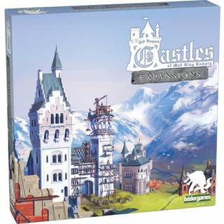 Slotte af Mad King Ludwig Expivions 2. udgave af Bezier Games Strategy Board Game