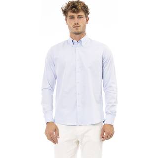 Baldinini Trend Light Blå Bomuld Shirt
