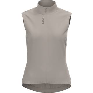 Odlo Essential Windproof Running Vests Women - Grey, Size L - grey