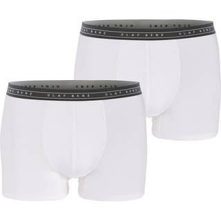 Olaf Benz Herren Trunks weiß unifarben