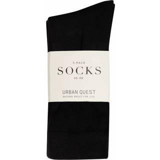 Sorte bambus strømper 5 pak, 40-46