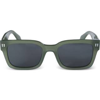 Off-White Unisex OERI108 Midland 5707 sage green Solbriller Acetat Grøn Grå Firkantet Normal