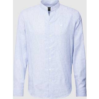 EMPORIO ARMANI Herren Hemd blau meliert