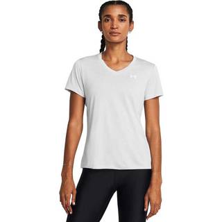 Under Armour Tech™ Twist Women's V-Neck Short Sleeve Halo Gray / White S