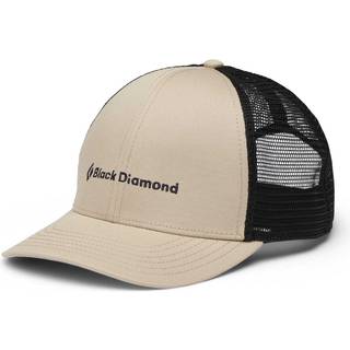 Black Diamond Men's Trucker Hat Khaki/Black/BD Wordmark, Khaki-Black-BD Wordmark, OneSize