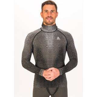 Odlo Performance Warm Blackcomb Bl Top Facemask L/S Syntetisk undertøj Herrer størrelse XL farve grå