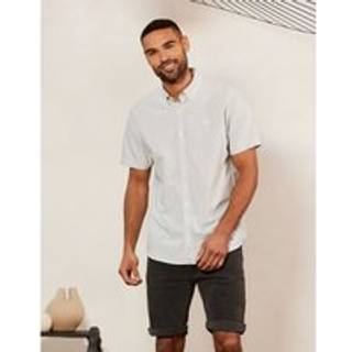 Threadbare Threadbare Sage Oxford Short Sleeve Shirt