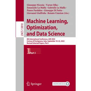 Machine Learning, Optimization, and Data Science