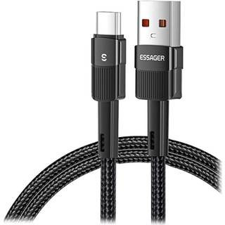 Essager Quick Charge 3.0 USB-C Kabel - 66W - 2m - Sort