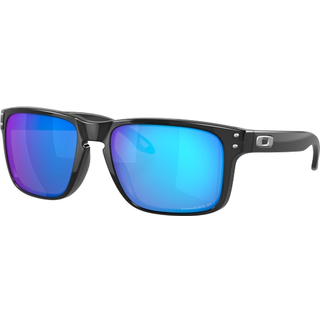 Oakley OO9102 HOLBROOK Polarized 9102W7 55 Solbriller Mænd Black - Shiny Black - 55mm