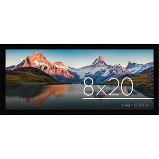 AmericanFlat 8x20 Billeder i sort - konstrueret tr? med knust resistent glas - vandrette og lodrette formater til v?g
