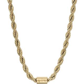 Armani Exchange Men's Gold-Tone Stainless Steel Chain Necklace AXG0126710