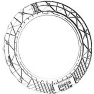 Electrolux dørramme, bagside, grå, Ø486mm,Mass 140061830067