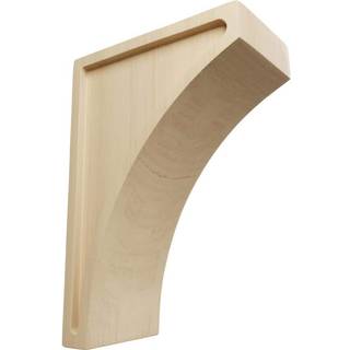 Ekena Millwork CORW03X05X08LWRW Medium Lawson Wood Corbels 3 """" W x 5 1/2 """" D X 8 """" H Rubberwood