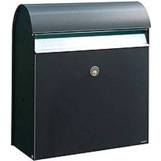 Me-fa postkasse jade 870 sort 6 stifts rukolås 380x425x185mm