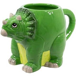Grocery critters triceratops krus fra deluxebase. Dinosaur formede krus til b?rn og voksne. H?ndmalet nyhed kaffekrus. ?stetisk tekop eller kaffe