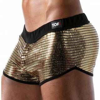 TOF Paris Star Mini Shorts - Gold