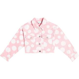 Marc Jacobs Kids Polka-dot denim jacket - pink - Y 12