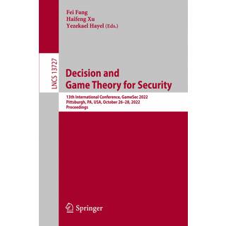 Decision and Game Theory for Security