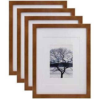 Egofine Billedrammer 4 Pack Display Pictures 5x7/8x10 med Mat eller 11x14 uden mat lavet af massivt tr? d?kket af plexiglas til bordplade og v?gm
