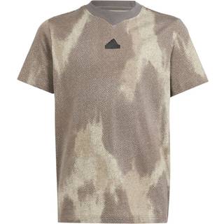 Future Icons Allover Print Kids T-shirt - Charcoal / Black - 152