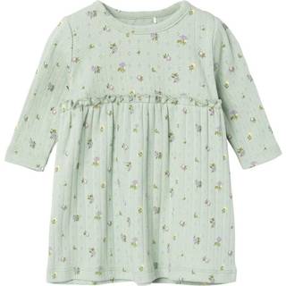 Name It Silt Green Blomster Kjole
