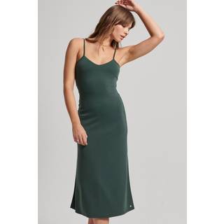 Superdry Superdry Green Jersey Open Back Dress