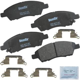 Bendix Priority1 CFC1592 Keramiske frontbremseklodser til Nissan marts 2020-2015 Micra 2019-2015 Note 2019-2014 V-Drive 2020 versa 2019-2012 Vers