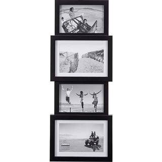 Malden International Designs 8306-40 Collage Picture Frame 4 Option 2-4x6 & 2-5x7 Black