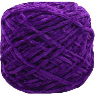 Clisil 8oz/250 g Fluffy Velvet Chenille Yarn DIY H?klet strikning Chenille Yarn Leget?j Sweatere Hats Sokker Velvet Yarn Lilla Chenille Yarn Vint