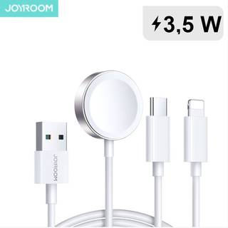 Joyroom 3-i-1 USB kabel med USB-C, Lightning og Apple Watch oplader