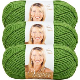 (3 pakke) Lion Brand Yarn Vanna's Choice Yarn Kelly Green
