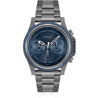 HUGO 1530350 Brave Grey IP Bracelet Watch - W45402