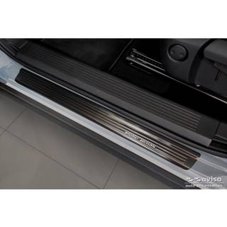 Indstigningslister - Nissan Qashqai III Crossover 2021-> Rustfrit Stål - Sort Børstet Stål m. &#39;SPECIAL EDITION&#39; logo