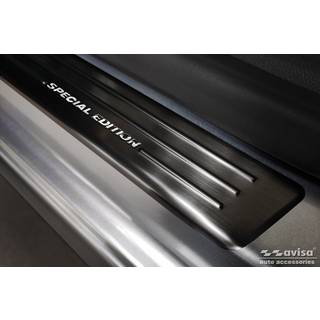 Indstigningslister - Citroen C4 III crossover 2020->   Rustfrit Stål - Sort Børstet Stål m. &#39;SPECIAL EDITION&#39; logo - Hurtig levering