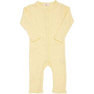 Copenhagen Colors Heldragt I Pointelle Bleggul 86 cm  Gul  86 cm  kvinde