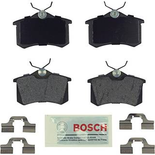 Bosch BE340H bl? semi -metallisk skivebremsepude s?t med hardware - kompatibel med Select Audi A3 A4 A6 A8 S4 S6 S8 TT; Volkswagen Beetle Cabrio