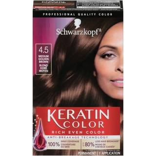 Schwarzkopf keratinfarve Permanent h?rfarve creme 4.5 Medium gyldenbrun