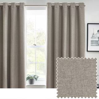 Furn furn. Grey Dawn 100% Blackout Thermal Eyelet Curtains