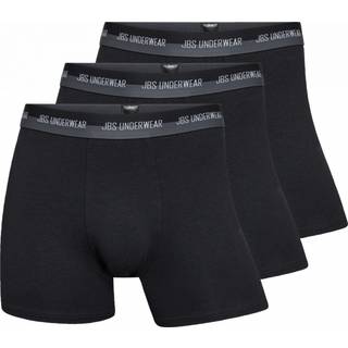 3-pak hamp & bomulds boxershorts fra JBS, Sort str. S