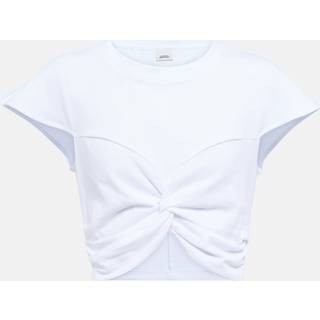 Isabel Marant Zineae cotton jersey crop top - white - L