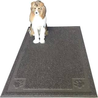 Darkyazi Pet Feeding Mat Large for Dogs and Cats 24A36 Fleksibel og let at reng?re fodringsm?tte Bedst til ikke -slip vandt?t fodringsm?tte (gr?)